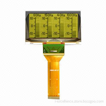 2.7-inch OLED Display Module in Yellow Color, Wide Viewing Angle and Wide Temperature Range